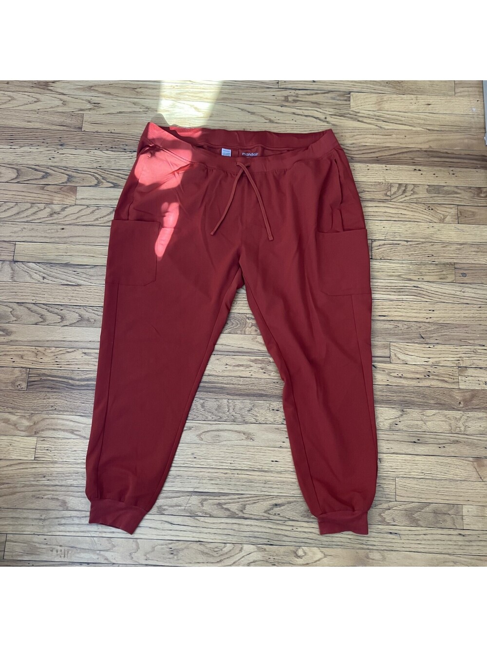 Mandala Scrubs Joggers Bottoms Pants Sz 3XL Orange Workwear Comfort Casual